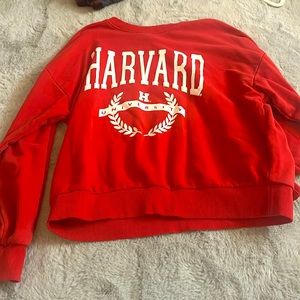 h&m harvard regular length crewneck